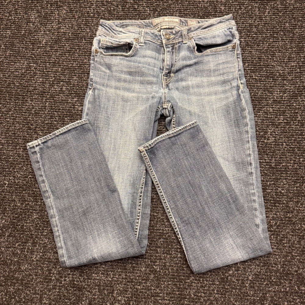 BKE Alec Mens Medium Wash Straight Leg Denim Jeans 30R